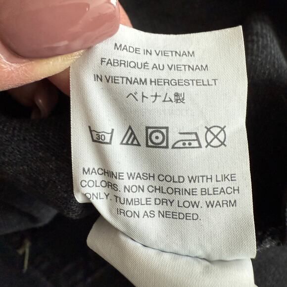 Women's Madewell Black Denim Raw Hem A-Line Mini Skirt Size 28 - Picture 6 of 8